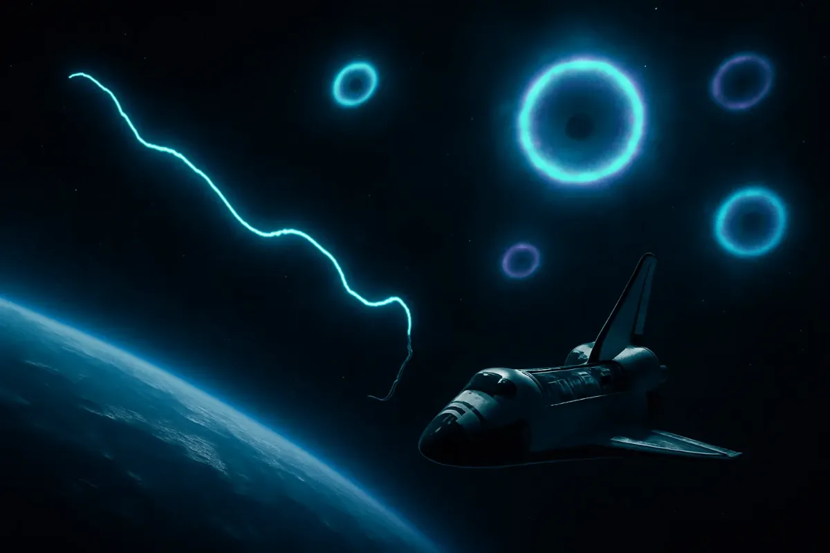 Tether Incident STS-75 - UFO w kosmosie na nagraniu NASA